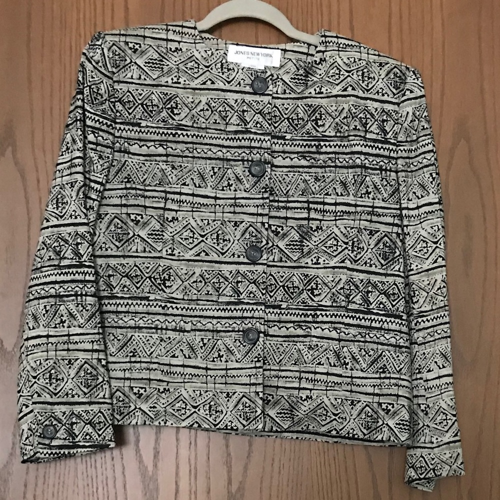 Jones New York SILK lined Petite Blazer